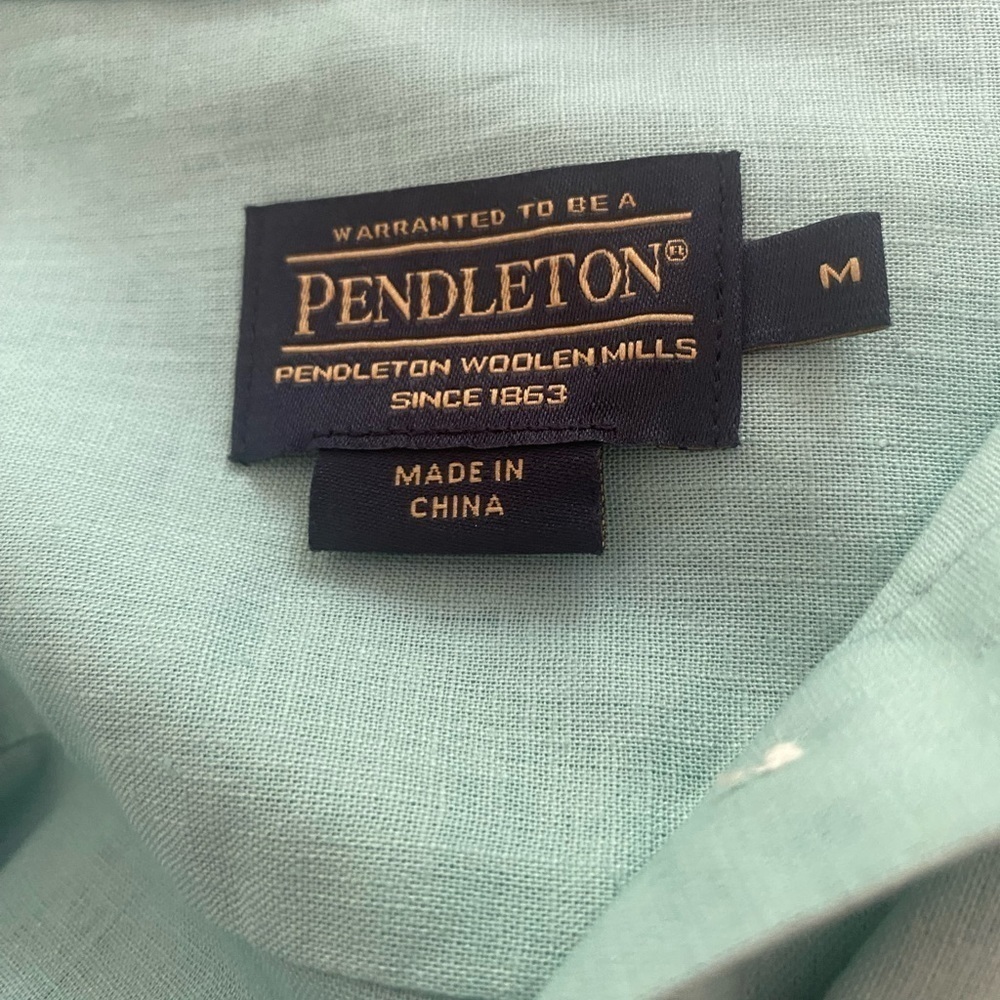 Pendleton High - Low 1/4 Button Down Collared Sho… - image 4